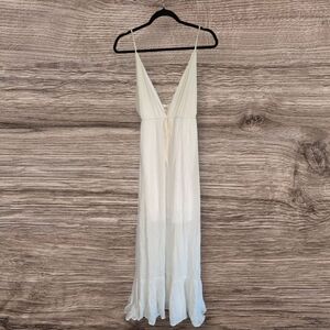 Peach Love California Deep Plunge Maxi Dress